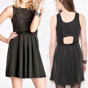 Free People Medium Sassy Soutache Beaded Mini Dress